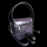Genuine Leather Hand Bag - Purple