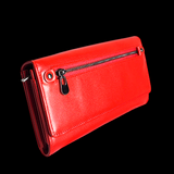 Genuine Leather Purse - Red