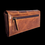 Genuine Leather Purse - Vintage Brown