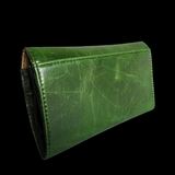 Genuine Leather Purse - Vintage Green