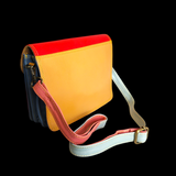 Genuine Leather Shoulder Bag - Patchwork