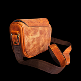 Genuine Leather Hand Bag - Brown