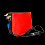 Genuine Leather & Cow Hair Hand bag - Patchwork Leopard