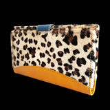 Genuine Leather & Cow Hair Multicolor Patchwork Purse