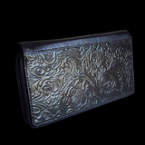 Genuine Leather & Cow Hair Purse - Color Splash Pink