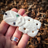 CLEARANCE Hei Tiki Bone Carving Pendant Necklace