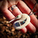 Kiwi Bone Carving Pendant Necklace - NZ Maori Inspired