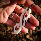 Manaia Bone Carving Pendant Necklace - NZ Maori Inspired