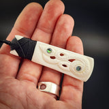 Manaia Toki Bone Carving Pendant Necklace