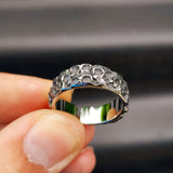 Size Y, T - Stainless Steel Multi Skull Band Ring