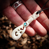 Patu Bone Carving Pendant Necklace