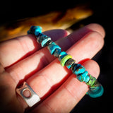 Natural Turquoise Chip Elastic Bracelet