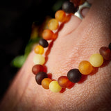 Raw Mixed Baltic Amber Elastic Bracelet