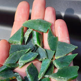 100g Raw Greenstone / Nephrite Jade Offcut Slices