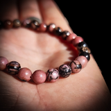 Natural Rhodonite Elastic Bracelet