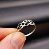 Solid 925 Sterling Silver Celtic Knot Ring