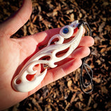 XL Mania Bone Carving Pendant Necklace - NZ Maori Inspired
