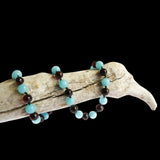 Amber Teething Necklace - Polished Cherry Amber & Amazonite