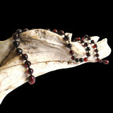 Amber Teething Necklace, Polished Cherry Amber