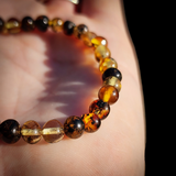 Natural Baltic Amber Elastic Bracelets