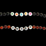 Custom Name Amber Teething Bracelet / Anklet