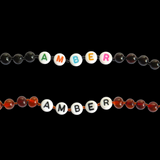 Custom Name Amber Teething Necklace