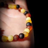 Natural Baltic Amber Elastic Bracelets