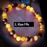 Natural Baltic Amber Elastic Bracelets