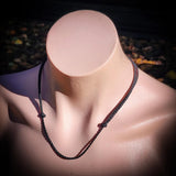 2.8mm Braided Pendant Necklace Replacement Cord with Sliding Knots - Black