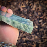 638g Raw Nephrite Jade Carving Slice (R14B692)