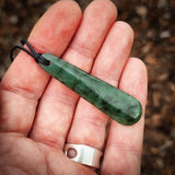 Natural Jade Drop Pendant Necklace (N1110)