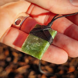 NZ Greenstone Pounamu Toki Pendant Necklace (N999)
