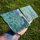 858g Raw Nephrite Jade Carving Slices Jade Slabs (R14B800)