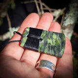 NZ Greenstone Pounamu Toki Pendant Necklace (N613)