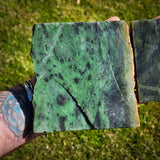 911g Raw Nephrite Jade Carving Slices Jade Slabs (R14B801)