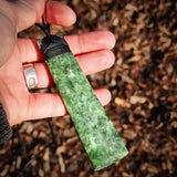 NZ Greenstone Pounamu XL Toki Pendant Necklace (N993)