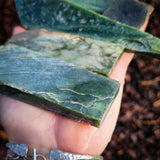 503g Raw NZ Greenstone Pounamu Carving Slices / Offcuts (R14B645)