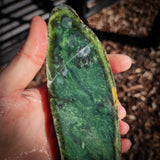 638g Raw Nephrite Jade Carving Slice (R14B744)