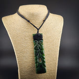 Natural Jade XL Manaia Toki Pendant Necklace (N2214)