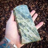 592g Raw Nephrite Jade Carving Slice (R14B677)