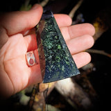 NZ Greenstone / Pounamu Toki Pendant Necklace (N673)