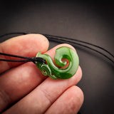 Natural Jade Small Manaia Pendant Necklace (N2277)