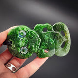 Natural Jade Hei Tiki Pendant Necklace (N2189)