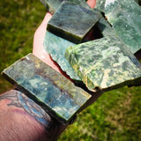 1kg Raw Nephrite Jade Carving Pieces / Jade Offcuts (R14B814)