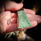 NZ Greenstone / Pounamu Toki Pendant Necklace (N679)