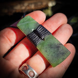NZ Greenstone Pounamu Toki Pendant Necklace (N450)