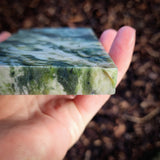 592g Raw Nephrite Jade Carving Slice (R14B677)