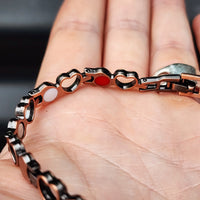 Copper Magnetic Heart Chain Bracelet