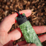 NZ Greenstone Pounamu XL Toki Pendant Necklace (N993)