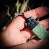 NZ Greenstone / Pounamu Toki Pendant Necklace (N679)
